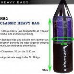 Боксерский мешок с виниловыми вставками Fairtex (HB-2 blue/black)